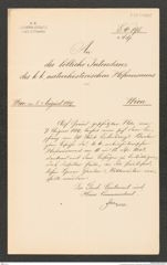 k.k. naturhistorisches Hofmuseum, Intendanzakten 1885-1896 (Hauer), Aktenzahl Z.525/1889, Seite 3